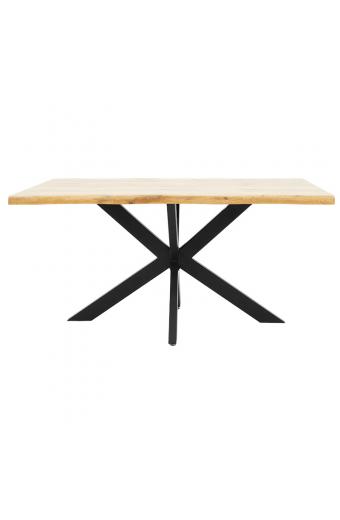 Tραπέζι Gilman pakoworld MDF sonoma-μαύρο 150x90x75εκ
