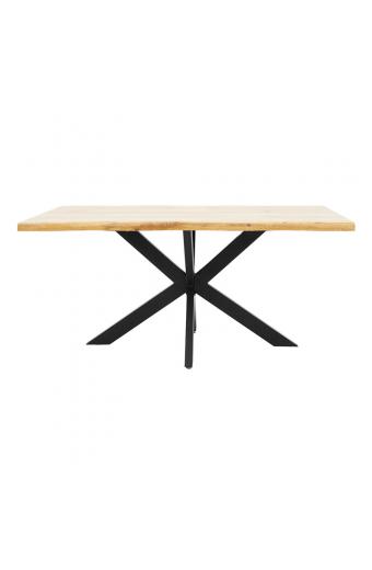 Tραπέζι Gilman pakoworld MDF sonoma-μαύρο 180x90x75εκ
