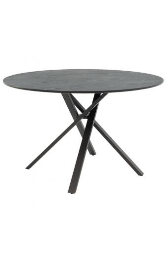 Tραπέζι Cerco pakoworld MDF μαύρο Φ120x75εκ