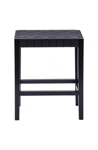 Σκαμπό Ridley pakoworld ξύλο-pu μαύρο 51x34x61.5εκ