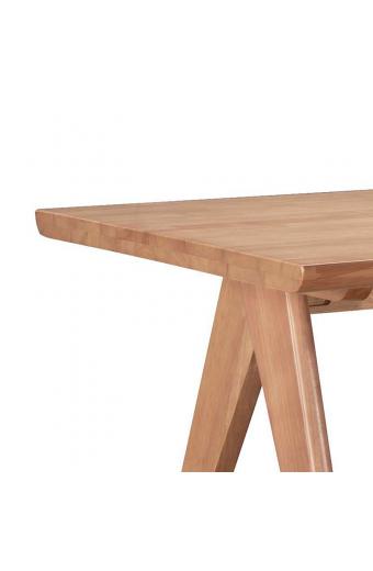Τραπέζι Winslow pakoworld ξύλο rubberwood ανοικτό καρυδί 160x85x75εκ