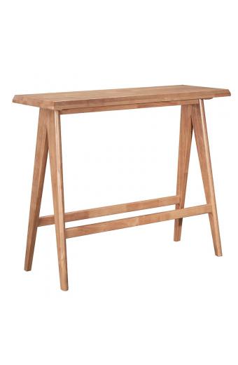 Τραπέζι Bar Winslow pakoworld ξύλο rubberwood ανοικτό καρυδί 120x45x100εκ
