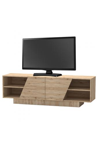 Έπιπλο τηλεόρασης Stevie pakoworld sonoma 160x40x50εκ