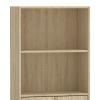 Βιβλιοθήκη Negan pakoworld sonoma μελαμίνης 60x30x120εκ