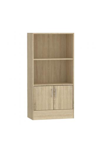 Βιβλιοθήκη Negan pakoworld sonoma μελαμίνης 60x30x120εκ