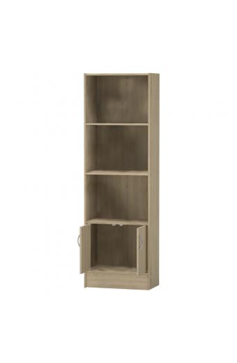 Βιβλιοθήκη Negan pakoworld sonoma μελαμίνης 57x33x180εκ