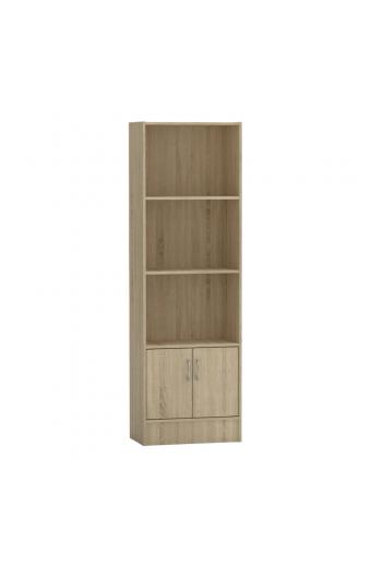 Βιβλιοθήκη Negan pakoworld sonoma μελαμίνης 57x33x180εκ