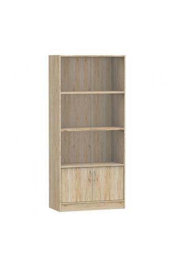 Βιβλιοθήκη Burcy pakoworld oak 80x40x177εκ