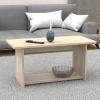 Τραπέζι Kumba pakoworld σε oak απόχρωση 80x40x42εκ