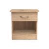 Κομοδίνο Kona pakoworld σε oak απόχρωση 40x34x42εκ