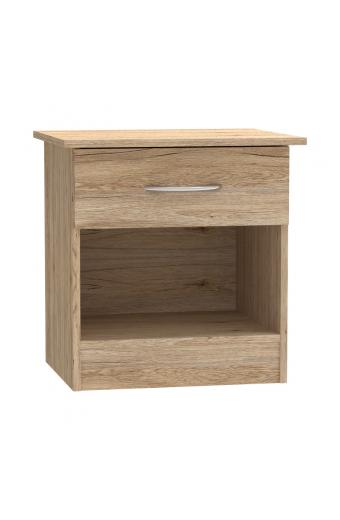 Κομοδίνο Kona pakoworld σε oak απόχρωση 40x34x42εκ