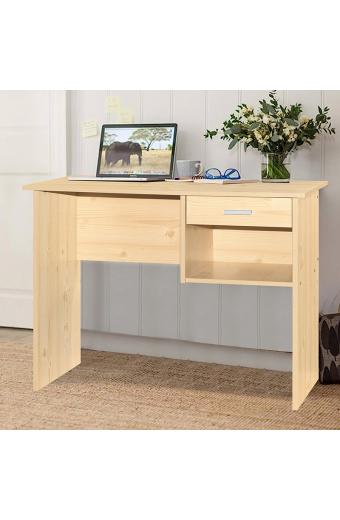 Γραφείο εργασίας με συρτάρι Michael pakoworld φυσικό 88x45x72εκ