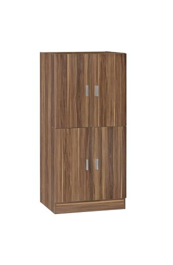 Παπουτσοθήκη-ντουλάπι Felicity pakoworld χρώμα καρυδί 60x32x127εκ