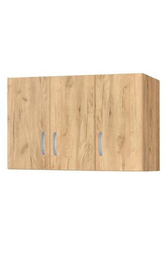 Πατάρι ντουλάπας Zelia pakoworld τρίφυλλο oak 90x42x60εκ