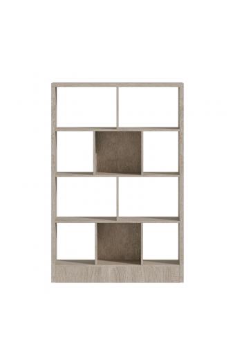 Βιβλιοθήκη Dividre pakoworld sonoma oak μελαμίνης 120x30x181εκ