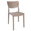 Τραπεζαρία κήπου Groovy-Ignite pakoworld σετ 5τεμ PP cappuccino 80x80x74,5εκ.