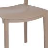 Τραπεζαρία κήπου Groovy-Ignite pakoworld σετ 5τεμ PP cappuccino 80x80x74,5εκ.