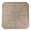 Τραπέζι Icon  pakoworld PP σε απόχρωσςη cappucino 80x80x74.5εκ