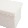 Σκαμπό-μπαούλο Forward pakoworld ύφασμα μπουκλέ ivory 76x38x37.5εκ