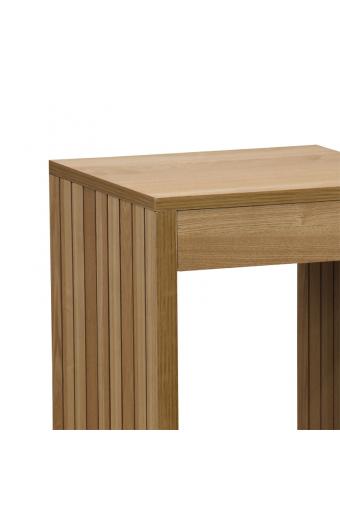 Βοηθητικό τραπέζι Focused pakoworld MDF φυσικό 40x40x50εκ