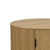 Τραπέζι σαλονιού Eventful pakoworld MDF φυσικό Φ80x35.5εκ