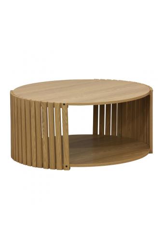 Τραπέζι σαλονιού Heavenly pakoworld MDF φυσικό Φ83x38εκ