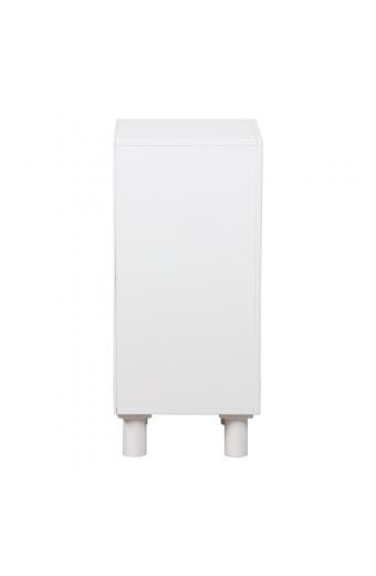 Κομοδίνο Emersi pakoworld MDF σε λευκή απόχρωση 40x32x70εκ