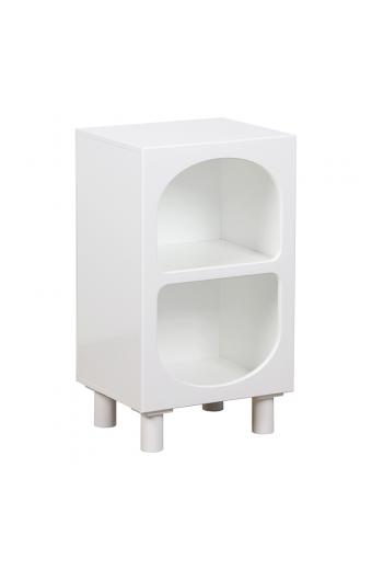 Κομοδίνο Emersi pakoworld MDF σε λευκή απόχρωση 40x32x70εκ