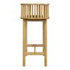 Κονσόλα Nodial pakoworld MDF/Bamboo σε φυσική απόχρωση 120x39x85εκ