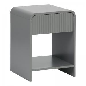 Κομοδίνο Zeplen pakoworld MDF σε γκρι απόχρωση 40x40x53εκ