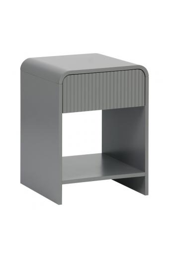 Κομοδίνο Zeplen pakoworld MDF σε γκρι απόχρωση 40x40x53εκ
