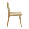Καρέκλα Julien pakoworld rubberwood φυσικό-έδρα φυσικό σχοινί 61x54x85εκ