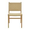 Καρέκλα Julien pakoworld rubberwood φυσικό-έδρα φυσικό σχοινί 61x54x85εκ