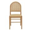 Καρέκλα Alessia pakoworld ξύλο οξιάς-rattan φυσικό 43x40x89εκ