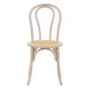 Καρέκλα Azhel pakoworld white wash ξύλο οξιάς-έδρα φυσικό rattan 41x50x89εκ