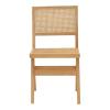 Καρέκλα Brenin pakoworld φυσικό rubberwood 45x56x82εκ