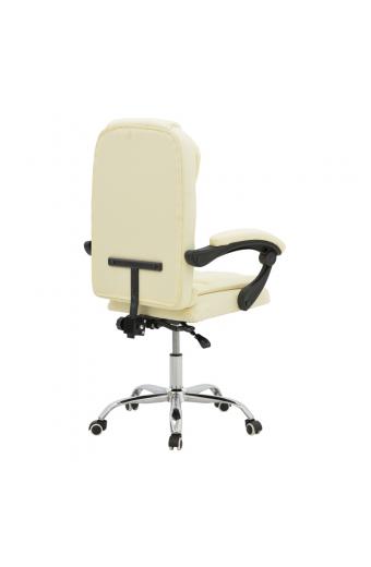 Καρέκλα γραφείου διευθυντή Kardi pakoworld μπεζ  pu 66x64x117εκ