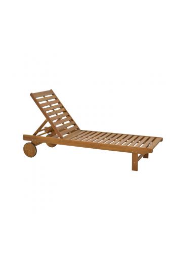 Ξαπλώστρα Weylar pakoworld ξύλο ακακίας φυσικό 60x193x30εκ