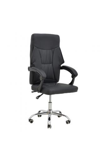 Καρέκλα γραφείου διευθυντή Glorin pakoworld μαύρο pu 60x68x128εκ