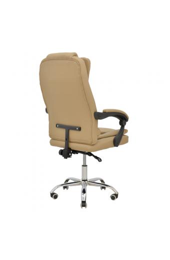 Καρέκλα γραφείου διευθυντή Toronsi pakoworld μπεζ pu 60x68x128εκ