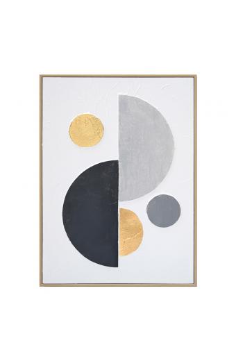 Πίνακας σε καμβά Geometric I Inart 52x4.5x72εκ