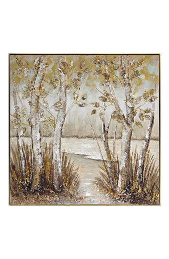 Πίνακας σε καμβά Leambre I Inart 102x4.5x102εκ