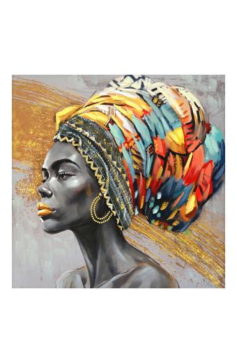Πίνακας σε καμβά Africana I Inart 100x3x100εκ