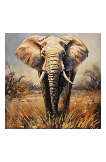 Πίνακας σε καμβά Elepho Inart 100x3x100εκ