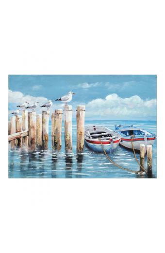 Πίνακας σε καμβά Port Inart 100x3x70εκ
