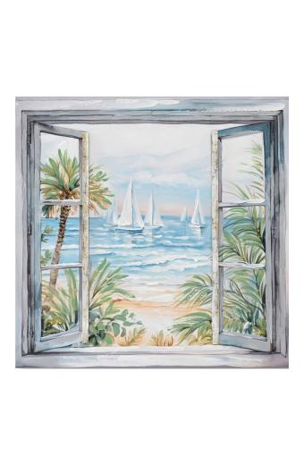 Πίνακας σε καμβά Deive Inart 80x3x80εκ