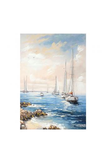Πίνακας σε καμβά Sailsy Inart 70x3x100εκ
