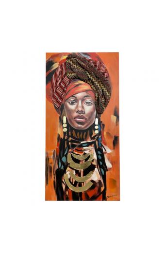 Πίνακας σε καμβά Afro Inart 70x3x140εκ
