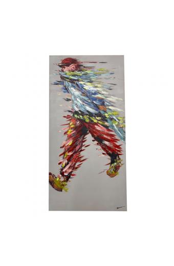 Πίνακας σε καμβά Walking Inart 70x3x140εκ