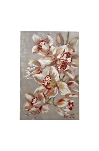 Πίνακας σε καμβά Flourish Inart 80x3x120εκ